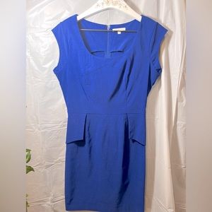 CHARLOTTE RUSSE Royal Blue Peplum cocktail dress NWOT. bust runs a bit big.